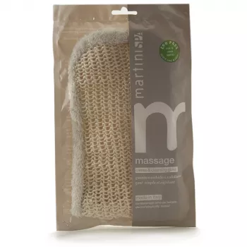 Martini Spa Luva esfoliante de sisal e algodão Natural