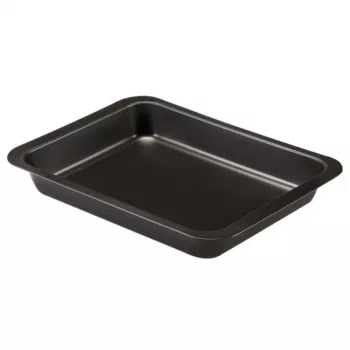 Guardini Gardenia Forma retangular para bolos 22 x 28 x 4,7 cm Revestimento antiaderente Aço carbono Preto