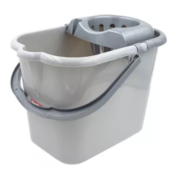 SAUBER Balde oval 15L com espremedor de botão