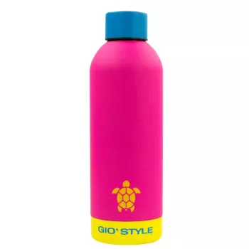 GIOSTYLE Garrafa de água Fluo 0,75L sortido Rosa/Amarelo/Verde/Azul