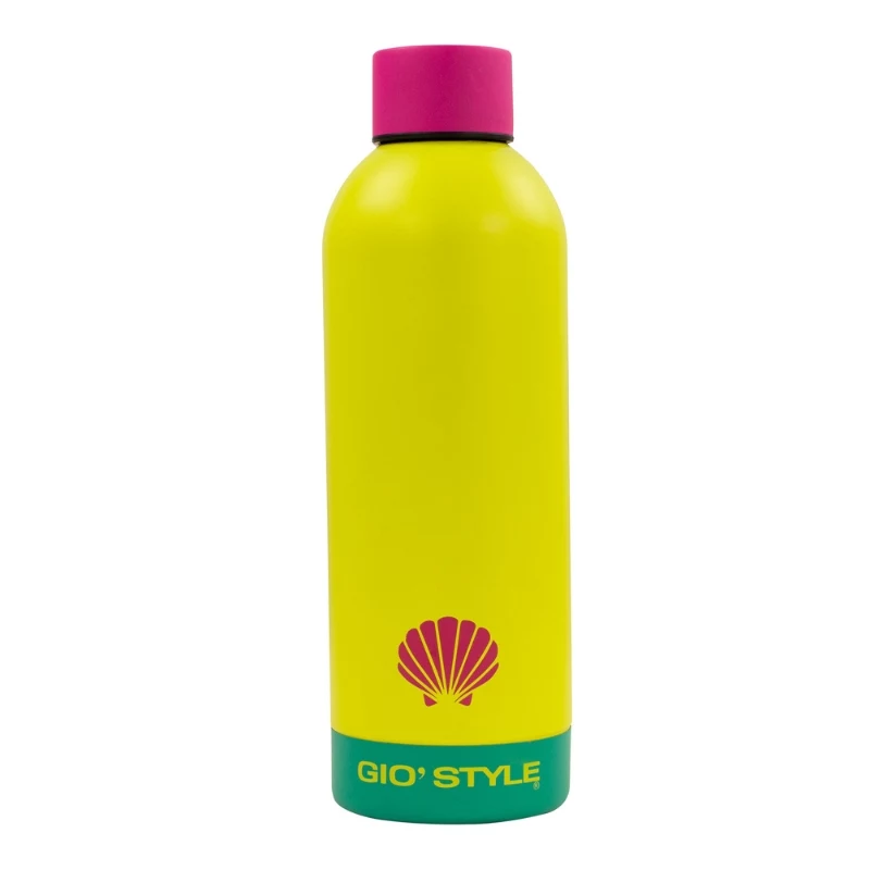 GIOSTYLE Garrafa de água Fluo 0,75L sortido Rosa/Amarelo/Verde/Azul