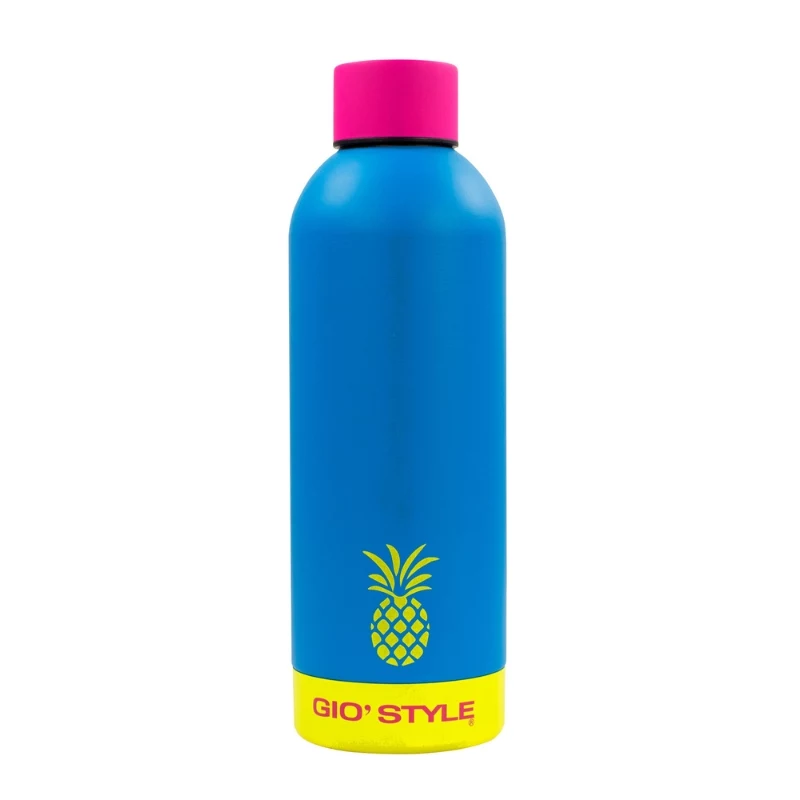 GIOSTYLE Garrafa de água Fluo 0,75L sortido Rosa/Amarelo/Verde/Azul