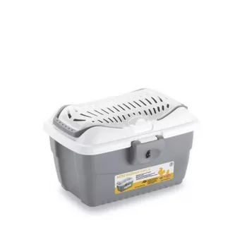 STEFANPLAST Caixa de transporte Mini Gulliver 40x30x24cm Branco/Cinzento