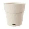 Vaso de flores STEFANPLAST Ethica com prato Ø40x39cm branco