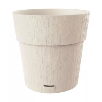 Vaso de flores STEFANPLAST Ethica com prato Ø40x39cm branco