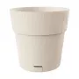 Vaso de flores STEFANPLAST Ethica com prato Ø40x39cm branco