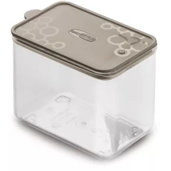 Comedouro retangular para animais de estimação GIOSTYLE M 1,2L cinzento-castanho