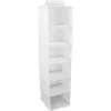 Organizador de parede ORDINETT com 6 prateleiras 30x30x120cm algodão cinzento