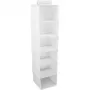 Organizador de parede ORDINETT com 6 prateleiras 30x30x120cm algodão cinzento