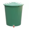 Depósito de água da chuva STEFANPLAST 310L com tampa e torneira, verde, Ø80x97cm