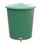 Depósito de água da chuva STEFANPLAST 310L com tampa e torneira, verde, Ø80x97cm