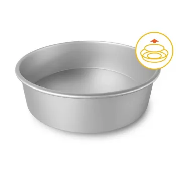 Forma de forno profissional com fundo amovível GUARDINI, Ø26 x 7,5 cm, alumínio anodizado