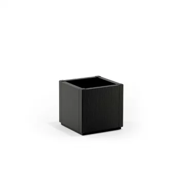 Jardineira quadrada STEFANPLAST Ethica 36x36x35 cm cinzento
