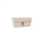 STEFANPLAST Ethica floreira com prato, 30 x 13 x 12 cm, branca