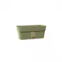 STEFANPLAST Ethica floreira com prato 30x13x12 cm verde