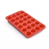 Forma de mini-muffins GUARDINI Juliette com 24 cavidades de silicone, vermelho, 17 x 28,5 x 3,5 cm