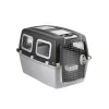 Transportadora para cães grandes STEFANPLAST Gulliver 6 Plus 92x64x66 cm cinzento-escuro/cinzento-claro