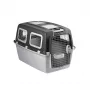 Transportadora para cães grandes STEFANPLAST Gulliver 6 Plus 92x64x66 cm cinzento-escuro/cinzento-claro