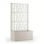 Jardineira com grelha STEFANPLAST Ethica 80x36x140 cm branco