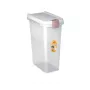 Recipiente para armazenamento de ração STEFANPLAST 25L 10kg transparente/branco