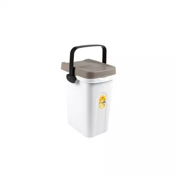 Recipiente para armazenamento de ração para animais STEFANPLAST 7L branco/cinzento-claro