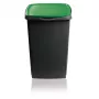 Contentor de resíduos Eco Solution GIOSTYLE 45L 37x36x53,5cm cinzento-escuro/verde