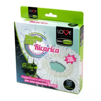 Cabeça de esfregona de microfibra substituível GIOSTYLE para Vileda Love Spin Mop 360°