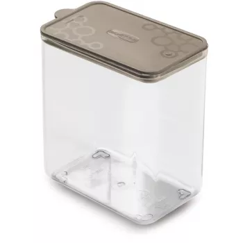 Caixa de armazenamento retangular L 1,8L Con.Tengo GIOSTYLE 15,5x10x17,1cm cinzento-castanho