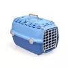 Transportadora Horizon 1 STEFANPLAST com porta de plástico 48x32x30 cm azul-claro/azul