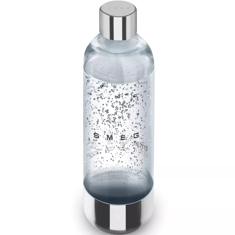 Garrafa de substituição SMEG SKSB01 para máquina de soda SKC01, 1 litro, plástico PET, transparente