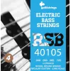 Galli RSB40105 cordas para baixo - conjunto de 4 cordas, aço inoxidável, enroladas redondas, .040-.105, escala longa