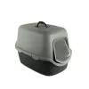 Caixa de areia para gatos Cathy STEFANPLAST com tampa 56x40x40 cm cinzento/verde