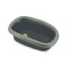 Caixa de areia para gatos Sprint 20 STEFANPLAST 58x39x17 cm cinzento/verde