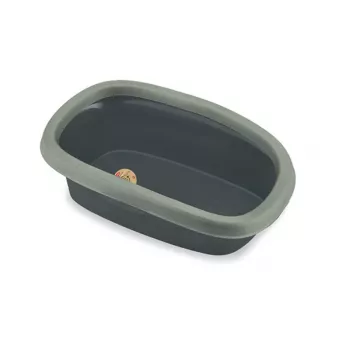 Caixa de areia para gatos Sprint 20 STEFANPLAST 58x39x17 cm cinzento/verde