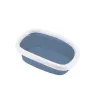 Caixa de areia aberta para gatos Sprint 10 STEFANPLAST 43x31x14 cm azul/branco