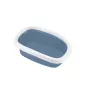Caixa de areia aberta para gatos Sprint 10 STEFANPLAST 43x31x14 cm azul/branco