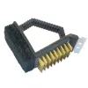 Escova de grelhar ASI COLLECTION 10cm aço inoxidável escova em T de 3 lados com cabo ergonómico