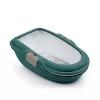 Caixa de areia para gatos STEFANPLAST Furba Chic 59x39x22 cm verde/cinzento-claro