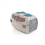Caixa de transporte para animais de estimação STEFANPLAST Gulliver 3 61x40x38 cm travertino branco com porta de plástico