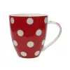 Caneca ASI COLLECTION Dots 513 ml vermelha com pontos brancos