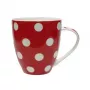 Caneca ASI COLLECTION Dots 513 ml vermelha com pontos brancos