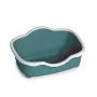 Caixa de areia para gatos STEFANPLAST Tres Chic aberta 56x38,5x26 cm branco/verde