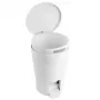 Balde de pedal de casa de banho TATAY 5L Diabolo branco