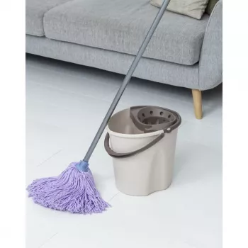 Contentor de resíduos Tatay Ecohome 12 L com botão de pressão, cinzento (151104106)