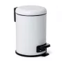 Balde de pedal TATAY 3L Nordic aço inoxidável/branco