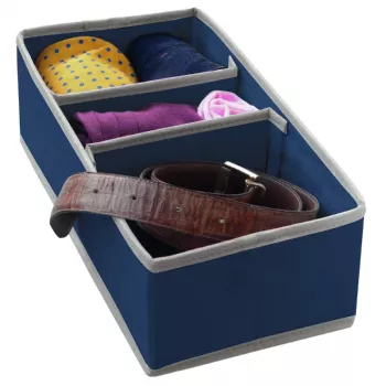 ORDINETT Caixa com divisórias M 30,5 x 15,5 x 10 cm, Azul