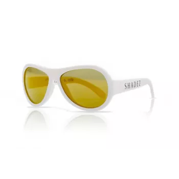 SHADEZ Classic White óculos de sol para criança Teeny, 7-15 anos