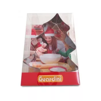 GUARDINI Forma de bolo de árvore de Natal 20 x 13,7 cm Aço carbono antiaderente Cinzento-antracite