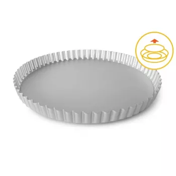 GUARDINI Forma profissional para tarte com fundo removível Ø25x2,5cm