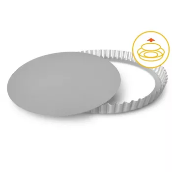GUARDINI Forma profissional para tarte com fundo removível Ø25x2,5cm